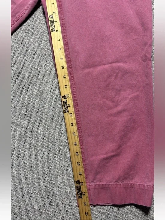 Eddie Bauer Chino Cotton Cropped Pants Size 12 Mauve Pink Minimalist Capsule - Picture 6 of 8